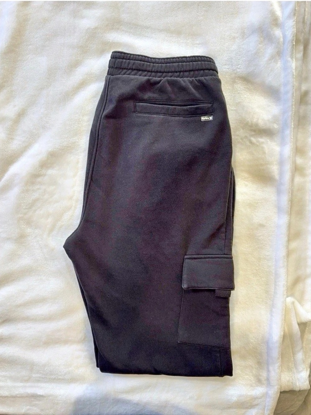 Hurley One & Only Solid Fleece Cargo Jogger Black XL